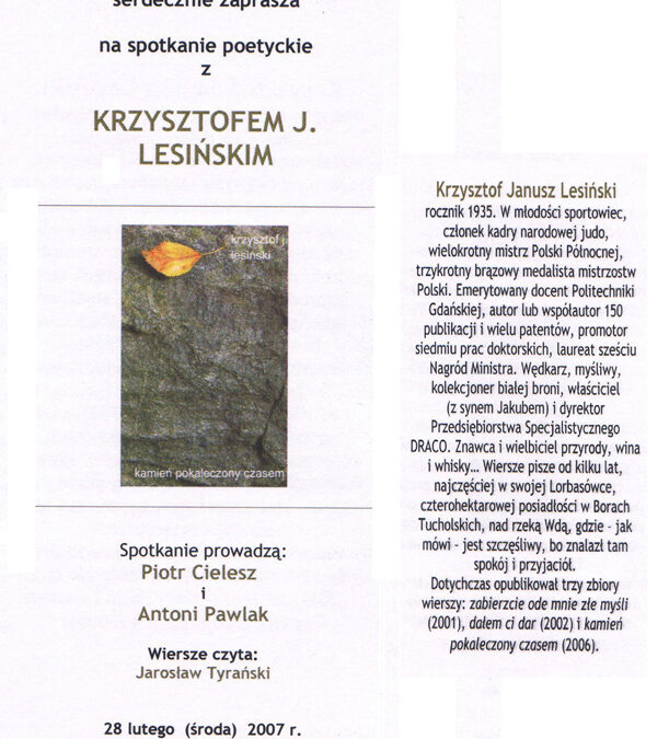 kamień pokaleczony czasem – Krzysztof J. Lesiński 2007